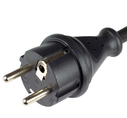 Clavija resistente a las salpicaduras - M08B  - Müller Plastik GmbH - IP44 / 2 polos / tipo schuko