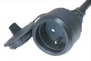 Tomacorriente IP44 - K03-BKS - Müller Plastik GmbH - resistente a las salpicaduras / 2 polos / CEE