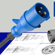 Clavija IP44 - M220.6 - Müller Plastik GmbH - resistente a las salpicaduras / 3 polos / CEE