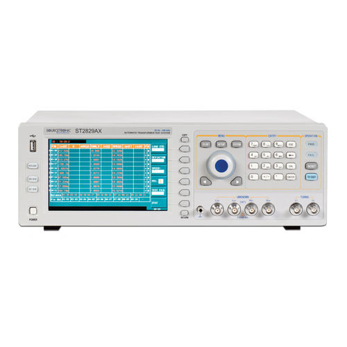 Aparato de pruebas de capacidad - ST2829X Series  - Sourcetronic GmbH - de atenuación / de resistencia de aislamiento / resistencia eléctrica