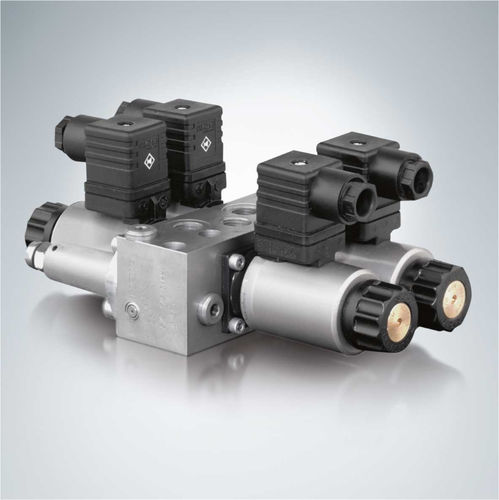 Distribuidor hidráulico de cajón - S series - HAWE Hydraulik SE - accionado por solenoide / compacto / proporcional