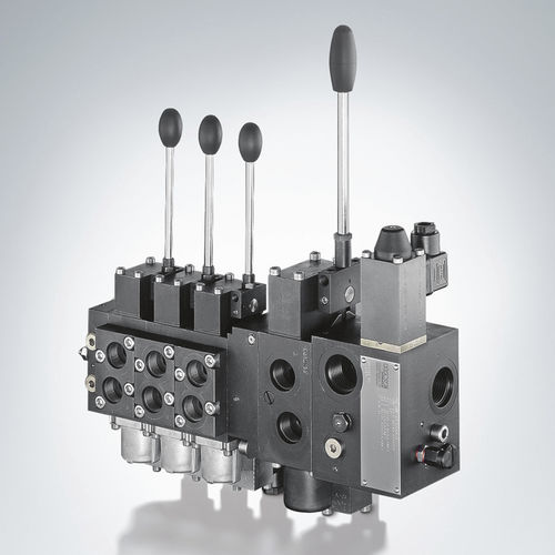 Distribuidor hidráulico de cajón - PS series - HAWE Hydraulik SE - con accionamiento manual / electrohidráulico / proporcional