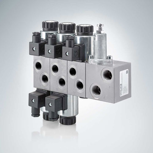 Distribuidor hidráulico de cajón - CWS series - HAWE Hydraulik SE - de control asistido / compacto / de aluminio
