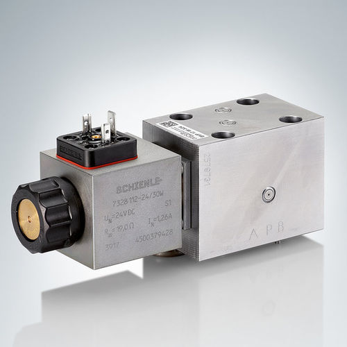 Distribuidor hidráulico de clapeta - BV series - HAWE Hydraulik SE - de control directo / de 2/2 vías / de 3/2 vías