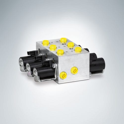 Distribuidor hidráulico de globo - SLC - HAWE Hydraulik SE - con control eléctrico / compacto