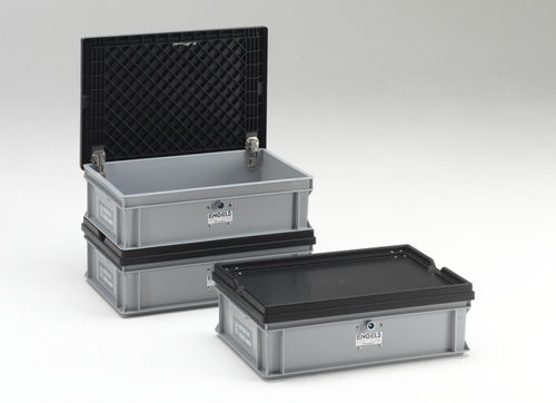Caja-palé de plástico - 36-xxx-UN/GGVS series - Engels Manutention et Environnement - para almacenamiento / homologado UN / con tapa