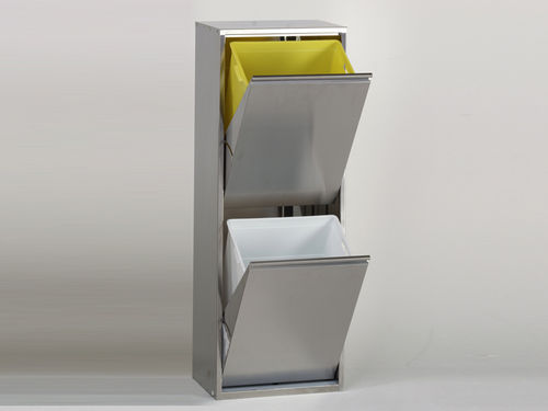 Cubo de basura de acero inoxidable - MEI series - Engels Manutention et Environnement - de residuos industriales / de reciclaje