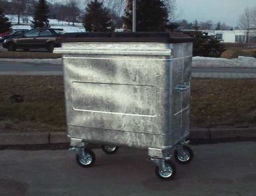 Contenedor de residuos de acero galvanizado - MGBS series - Engels Manutention et Environnement - de residuos industriales / 4 ruedas