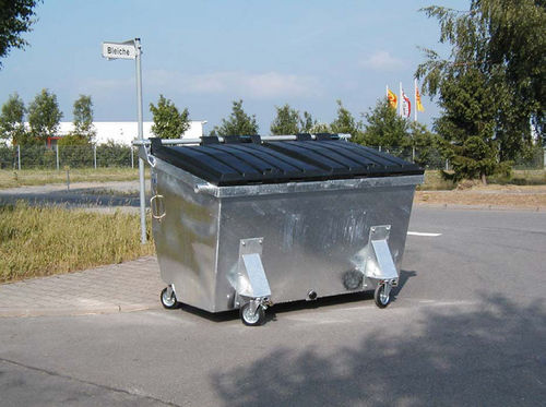 Contenedor de residuos de acero galvanizado - REL series - Engels Manutention et Environnement - de residuos industriales / 4 ruedas