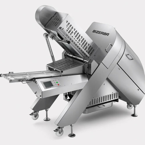 Cortadora de carne - A 560 - BIZERBA - automática / 400 V trifásico / de acero inoxidable