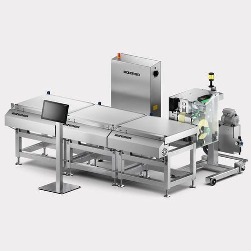 Máquina de etiquetado automática - GLM-I 40 - BIZERBA - de cartón / para cajas / de latas