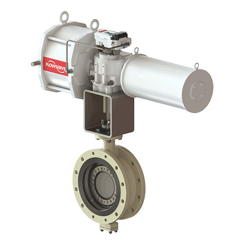 Válvula de alta eficacia - Valtek TX3 - FLOWSERVE - de mariposa / con control neumático / de control de caudal