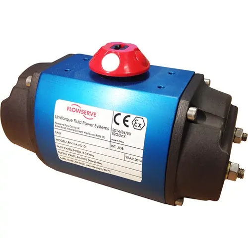 Actuador neumático - LRP series - FLOWSERVE - lineal / de pistón / de piñón y cremallera
