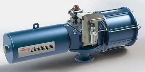 Actuador neumático - LPS series - FLOWSERVE - rotativo / yugo escocés / con retorno por muelle