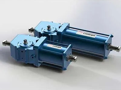 Actuador neumático - LPC series - FLOWSERVE - yugo escocés / de doble efecto / de acero inoxidable