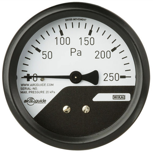 Manómetro diferencial - A2G-mini - WIKA Alexander Wiegand SE & Co. KG - analógico / encastrable / de plástico
