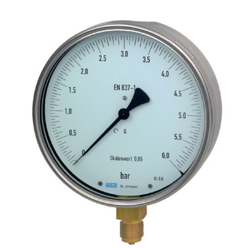 Manómetro analógico - 312.20 - WIKA Alexander Wiegand SE & Co. KG - roscado / de acero inoxidable / de tubo Bourdon