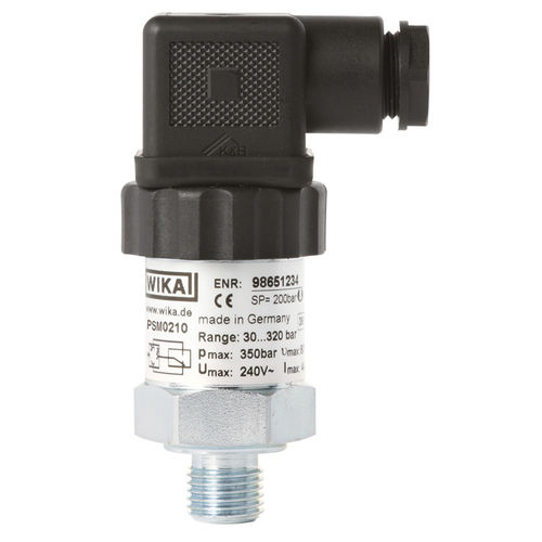 Presostato de pistón - PSM02 - WIKA Alexander Wiegand SE & Co. KG - de membrana / conector M12 / en riel DIN