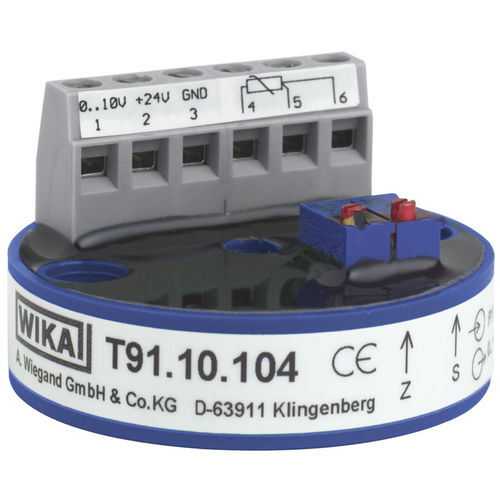 Transmisor de temperatura en cabeza de sonda - T91.1 series - WIKA Alexander Wiegand SE & Co. KG - Pt100 / Pt1000 / 2 hilos