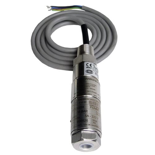 Presostato mecánico - PXS - WIKA Alexander Wiegand SE & Co. KG - para líquido / para gas / de acero inoxidable