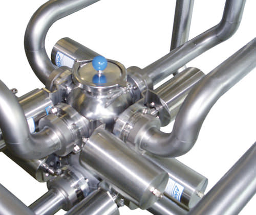 Válvula de bola - Armaturenwerk Hötensleben GmbH - con control neumático / de transferencia