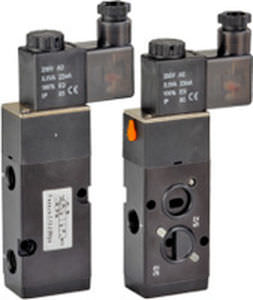 Distribuidor neumático de control asistido - 9385 E, 9485 E - Avcon Controls PVT. Ltd. - accionado por solenoide / de 3/2 vías / de 5/2 vías