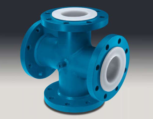 Racor hidráulico - Baum Kunststoffe GmbH - con brida / en cruz / de PTFE