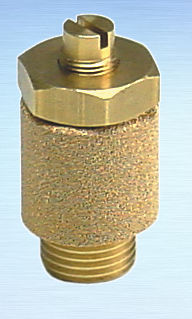 Silenciador de regulación de caudal - DRSCHD series - G. Bee GmbH - para electroválvula / de bronce