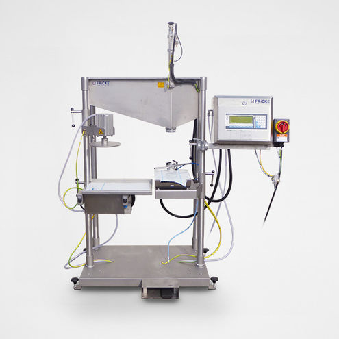 Llenadora semiautomática - EFS 60 - FRICKE Abfülltechnik GmbH & Co. KG - de botes / de latas / encapsulada