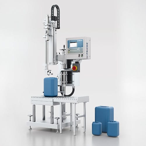 Llenadora semiautomática - EFS 41 - FRICKE Abfülltechnik GmbH & Co. KG - de cubos / de bidones / encapsulada