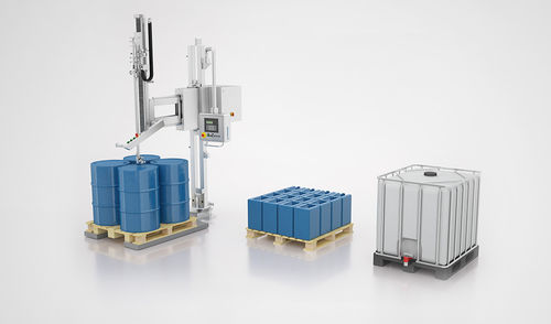 Llenadora semiautomática - FFS 41 - FRICKE Abfülltechnik GmbH & Co. KG - IBC / de bidones / encapsulada