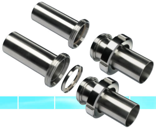 Conexión de tubo redondo - Kieselmann GmbH - de acero inoxidable
