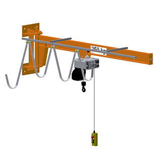 Grúa pluma de pared - 650/05 - HADEF - rotativa