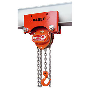 Polipasto de cadena manual - 27/12 HR - HADEF - con carretillas