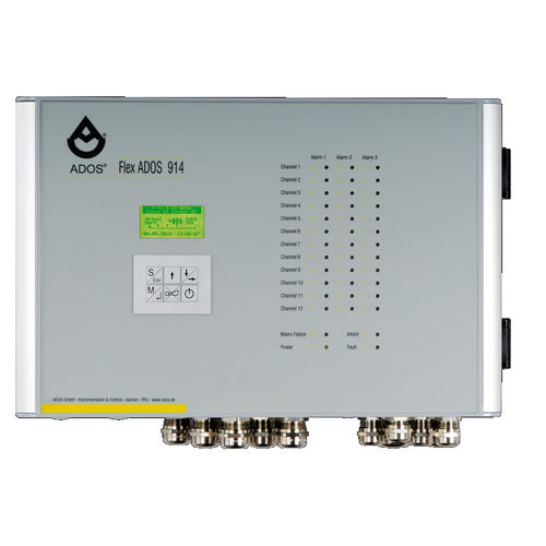 Central de detección de gas visualizador LCD - FlexADOS 914 MED - ADOS GmbH, Mess- und Regeltechnik - multicanales