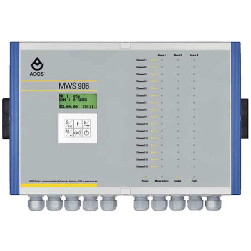 Central de detección de gas multicanales - MWS 906 - ADOS GmbH, Mess- und Regeltechnik