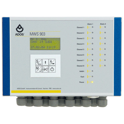 Central de detección de gas multicanales - MWS 903 - ADOS GmbH, Mess- und Regeltechnik