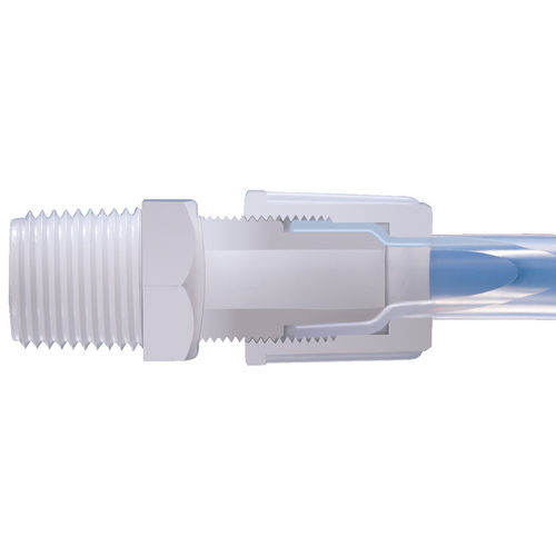Conexión de tubo en T - 1D - EM-Technik GmbH - en cruz / de codo / de plástico