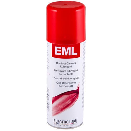 Detergente a base de solvente - EML - ELECTROLUBE - de metales / para contactos eléctricos / lubricante