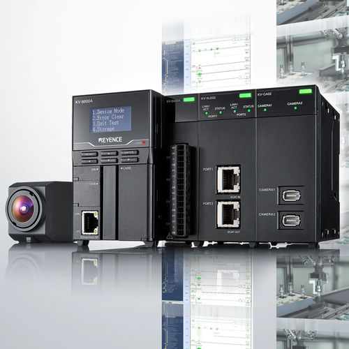 Autómata programable salidas relé - KV-8000 series - KEYENCE - modular / de alta velocidad