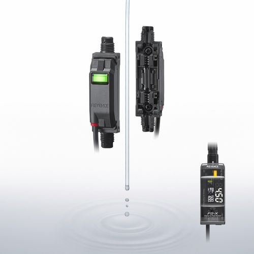 Sensor de caudal no intrusivo - FD-X series - KEYENCE - por ultrasonidos / volumétrico / para agua