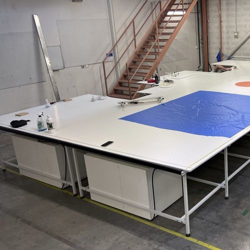 Mesa de corte para tejidos - SODIFA ESCA - con cojín de aire