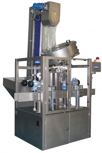 Encapsuladora lineal - MCP 5000 - MARCOPACK - automática / para recipientes de cristal / de botes