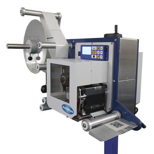 Máquina de impresión-colocación de etiquetas de transferencia térmica - ST 418 - MARCOPACK - para embalajes / para papel / monocroma