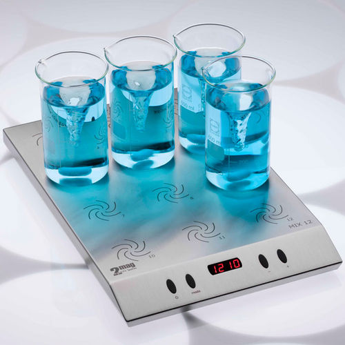 Agitador de laboratorio magnético - MIX 12 XL - 2mag AG - digital / para vasos de precipitados / para aplicaciones médicas