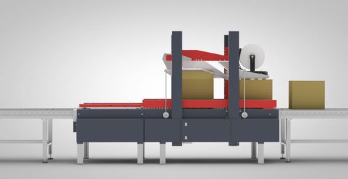 Precintadora de cajas de cartón de doble solapa - 45 series - DNC - cinta adhesiva / automática / papel engomado