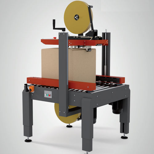Precintadora de cajas de cartón de doble solapa - 15 series - DNC - cinta adhesiva / semiautomática / papel engomado