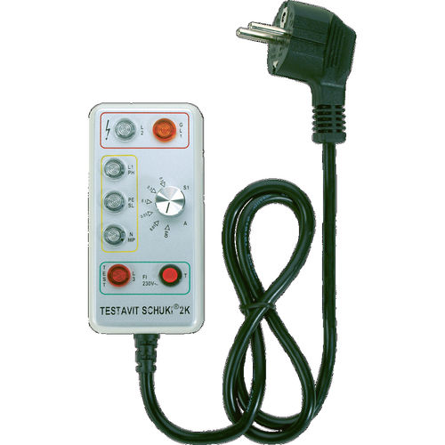 Comprobador eléctrico - TESTAVIT SCHUKI 2K - Testboy - para toma de corriente