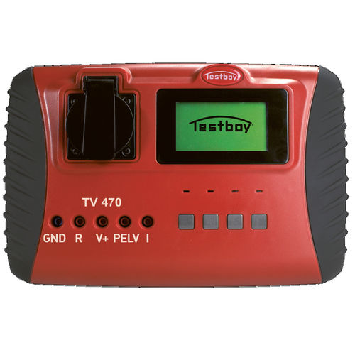 Comprobador de seguridad eléctrica - TESTBOY TV 470 - Testboy - PAT / portátil / con pantalla LCD