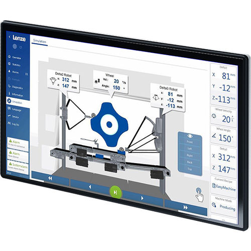 Monitor con pantalla táctil multipuntos - v200-C - Lenze SE - digital / de protección / para control en línea